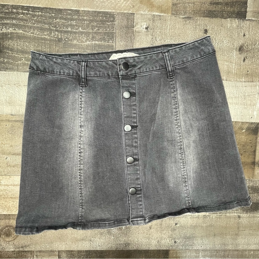 Altar’d State Front Button Denim Skirt size Medium
